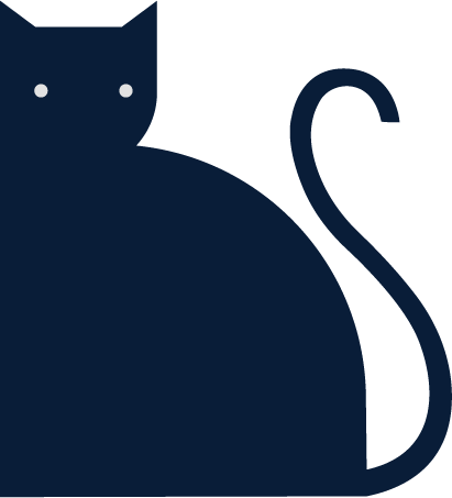 Logo chat bleu
